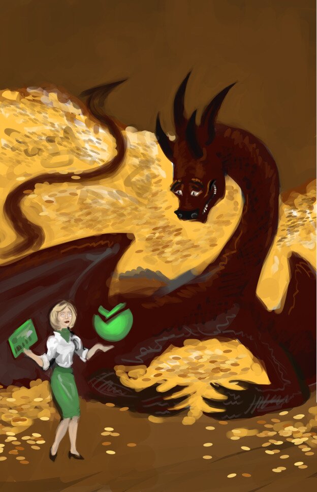 Сбербанк смешит дракона